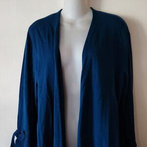 Alfani cardigan sweater sz L teal blue EUC